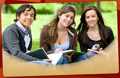 stock photo of a group of teens