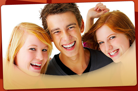 stock photo of a group of teens